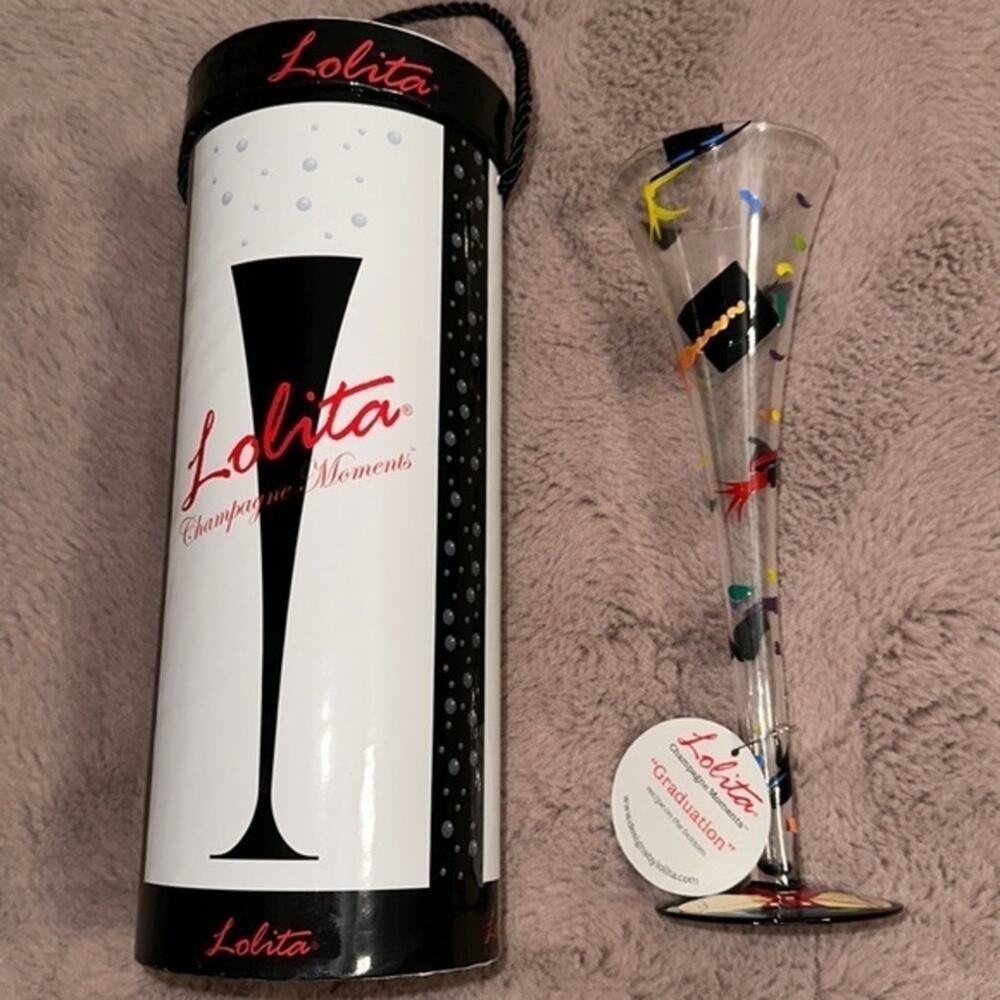 Lolita Love My Champagne Graduation Flute Brand New in Boxes!!